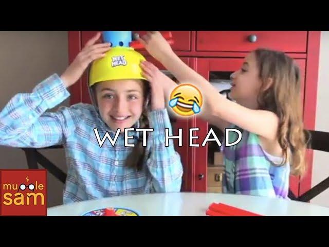 Sophia and Bella in WET HEAD CHALLENGE on Mugglesam