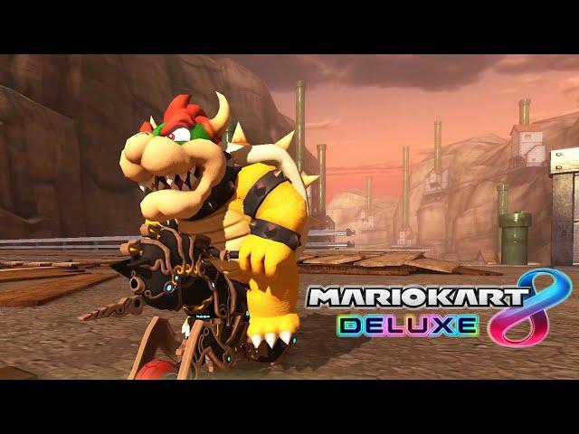4 Random Mario Kart 8 Deluxe Races as Bowser (150cc, Hard CPU, No Commentary)
