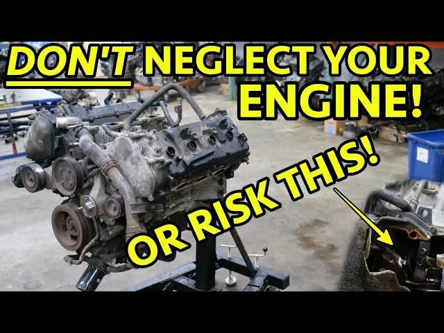 LOW OIL = DISASTER! Nissan Titan 5.6L V8 GRENADES ITSELF From Neglectful Owner! Full Engine Teardown