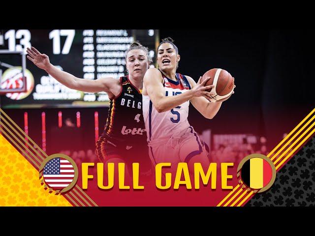 USA v Belgium | Full Basketball Game | FIBA Women's Olympic Qualifying Tournament Belgium 2024