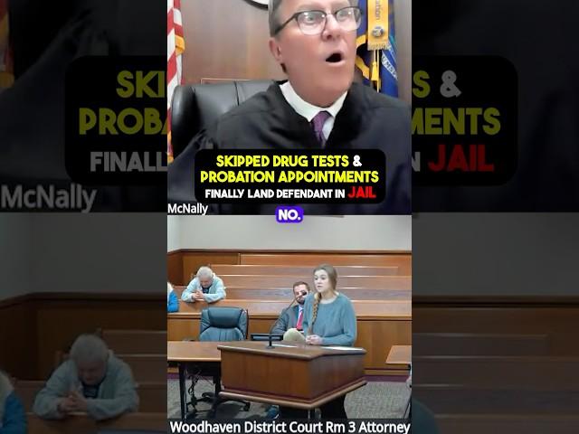 No More Chances: Judge Jails Addict After Skipped Drug Tests ️ #courtroomdrama #judgemcnally