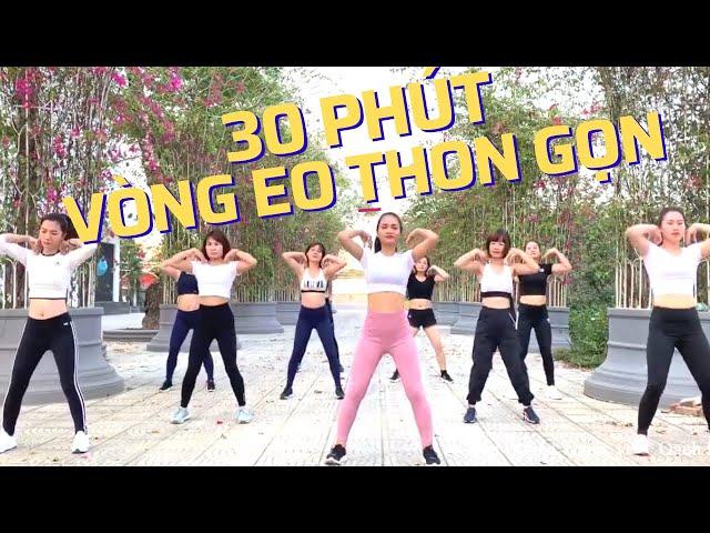 BÀI TẬP AEROBIC GIẢM MỠ BỤNG CHỈ 30 PHÚT - VÒNG EO THON GỌN |OANH NGUYỄN #98