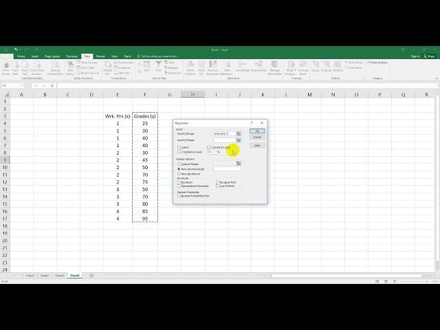 Simple Linear Regression in Excel Basit Doğrusal Regresyon)