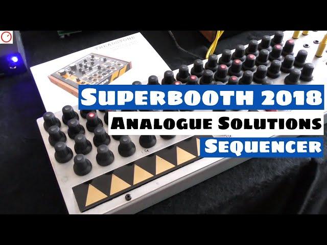 Superbooth 2018: Analogue Solutions Generator  CV & Gate Sequencer | SYNTH ANATOMY