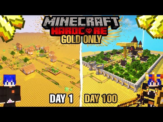 100 HARI DI MINECRAFT TAPI GOLD ONLY