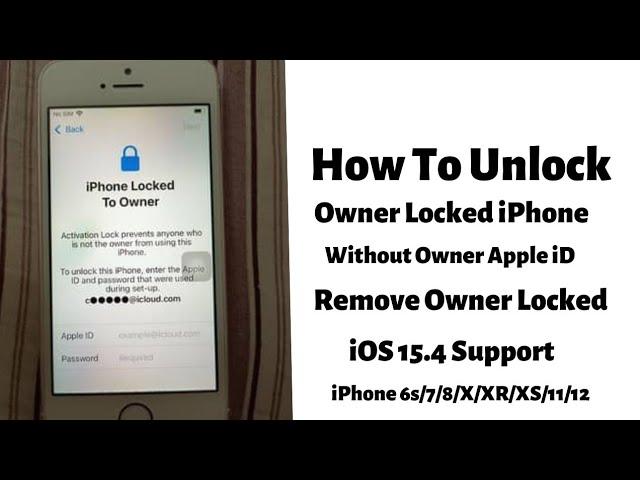 Remove Owner Locked From Every iPhone Without Owner Or Apple iD Fast Unlock iCloud Activation Lock