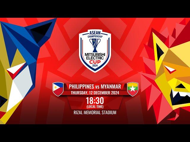 LIVE | Philippines vs Myanmar | #MitsubishiElectricCup 2024 Group Stage