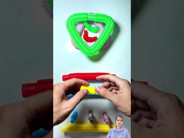 Change colors Odd-ASMR Pop Tubes relaxing #relaxing #asmrsounds #satisfying #poptube #diy #creative