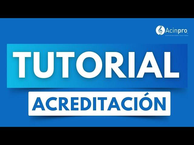 Acredita tus fonogramas en Acinpro | Tutorial paso a paso