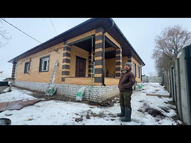 Строим стену в доме. Крыльцо готово. Ремонт продолжается. Наша ферма. Жизнь простых людей в деревне.