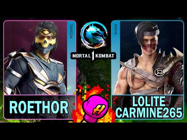 MK1 Roethor (TAKEDA) VS Lolite Carmine265 (HAVIK) Mortal Kombat 14K 60ᶠᵖˢ