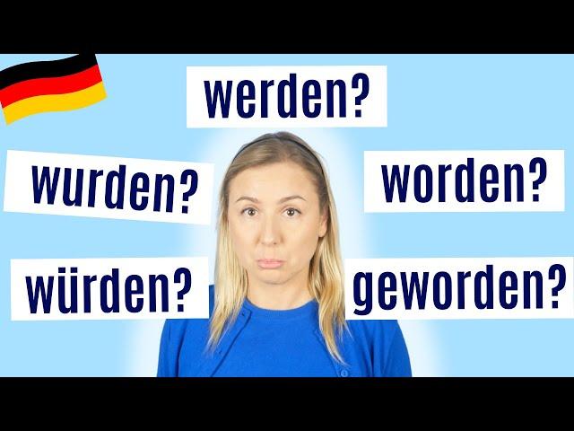 Deutsche Grammatik: Das Verb "werden" in allen Formen B1/B2/C1