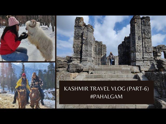 Kashmir Travel Vlog (Part-6) #Pahalgam #Martand Temple #Apple Garden #Pony Ride ️