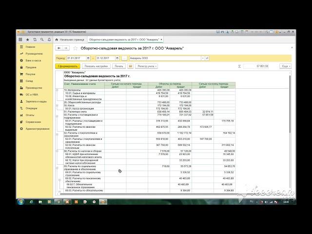 Общая оборотно-сальдовая ведомость- это интересно и познавательно! Финансовый результат (перезалив)