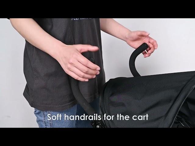Foldable Lightweight Baby Strollers with Removable Canopy and Soft Footrest - LIVINGbasics®