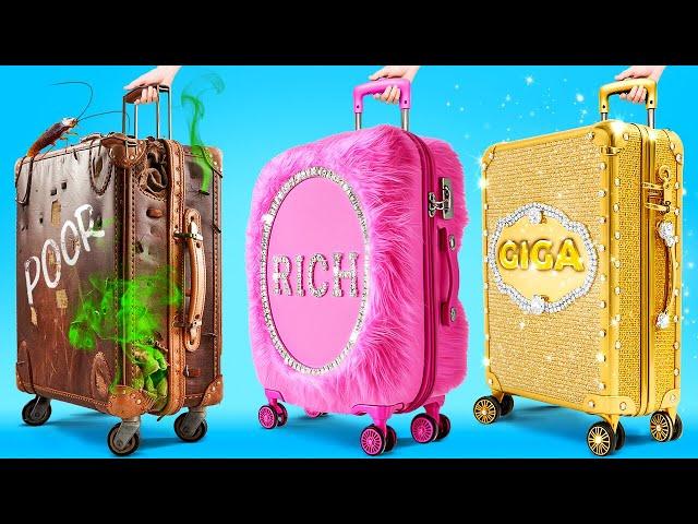 Rich vs Poor Parents On Vacation! NEW Hacks To Travel Safe For Happy Kids BY 123 GO!