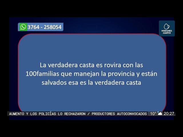 [EN VIVO] Misiones Cuatro, todas las noticias de Misiones, Argentina y el Mundo