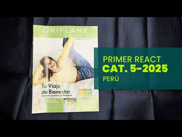 Primer React | Catálogo 5-2025 Oriflame Perú