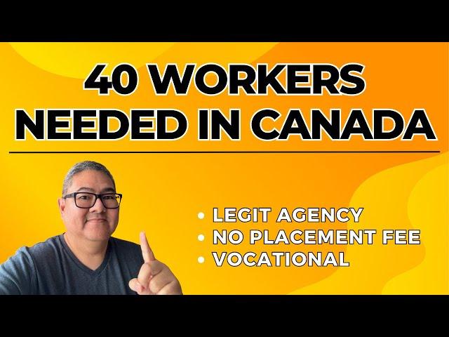 WORKERS NEEDED IN CANADA I VOCATIONAL I LEGIT AGENCY I BUHAY SA CANADA