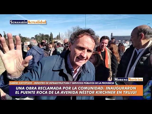 Una obra reclamada por la comunidad: Inauguraron el puente “Roca” de la avenida Néstor Kirchner