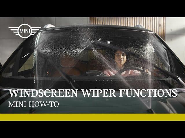 How to set up the windscreen wiper functions I MINI How-To