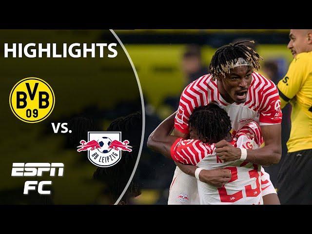 Borussia Dortmund vs. RB Leipzig | Bundesliga Highlights | ESPN FC