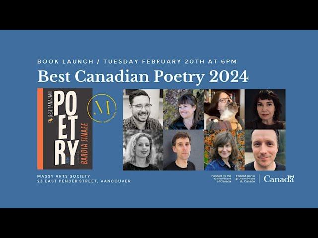 Best Canadian Poetry 2024 selected by Bardia Sinaee