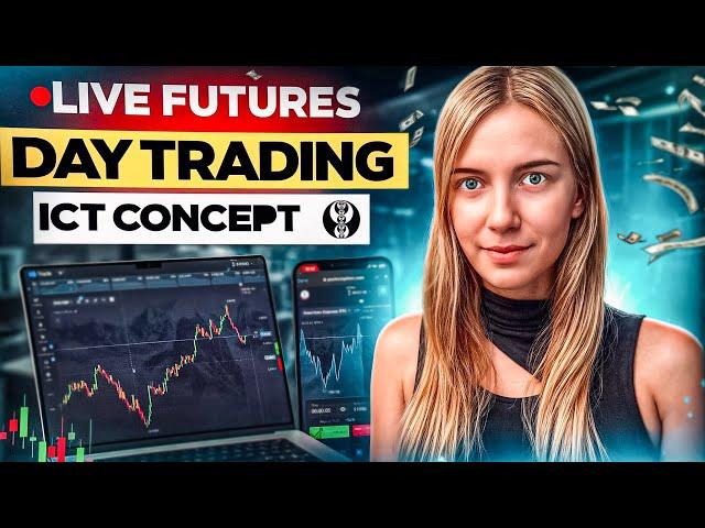 LIVE FUTURES DAY TRADING - NQ | ES Trading ICT Concept