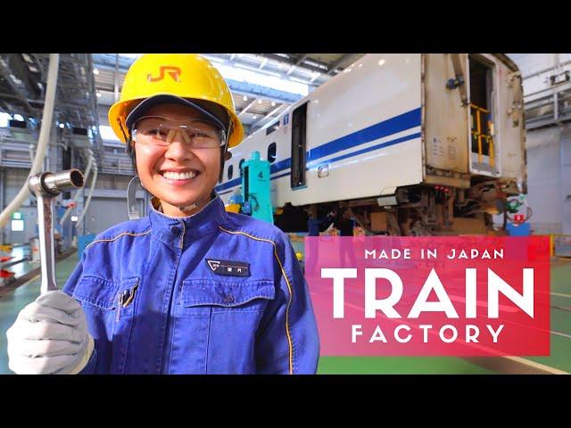 How a Shinkansen Bullet Train Factory is Made in Japan