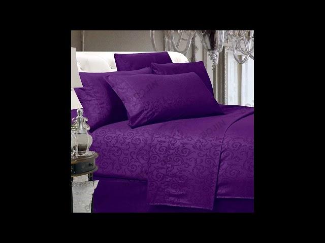 100  polyester microfiber solid embossed fitted sheet set bedding set