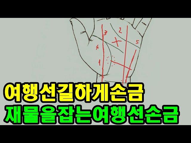 여행선 길하게 손금. 큰 행운이 다가오는 대박나는 손금