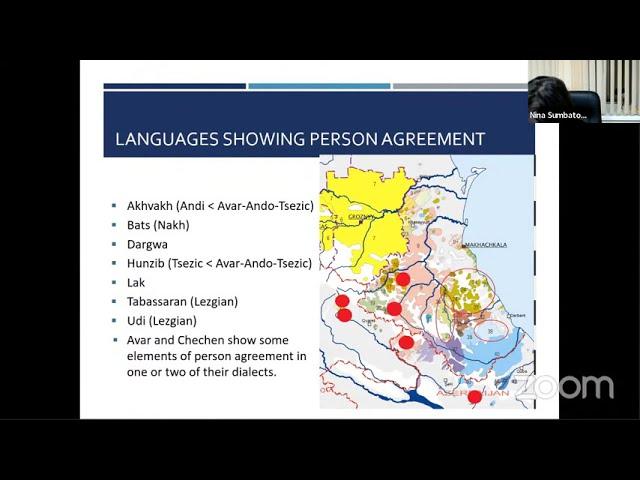 Person agreement in East Caucasian languages (N. Sumbatova)