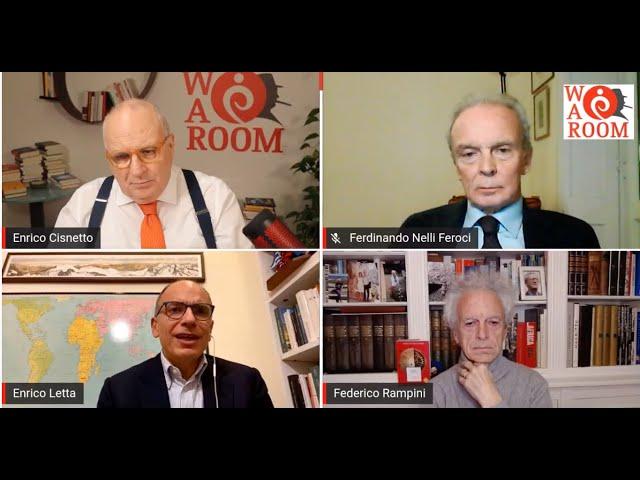 War Room di Enrico Cisnetto con Enrico Letta, Ferdinando Nelli Feroci e Federico Rampini