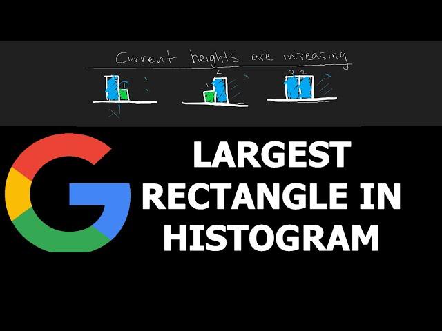 LARGEST RECTANGLE IN HISTOGRAM - Leetcode 84 - Python