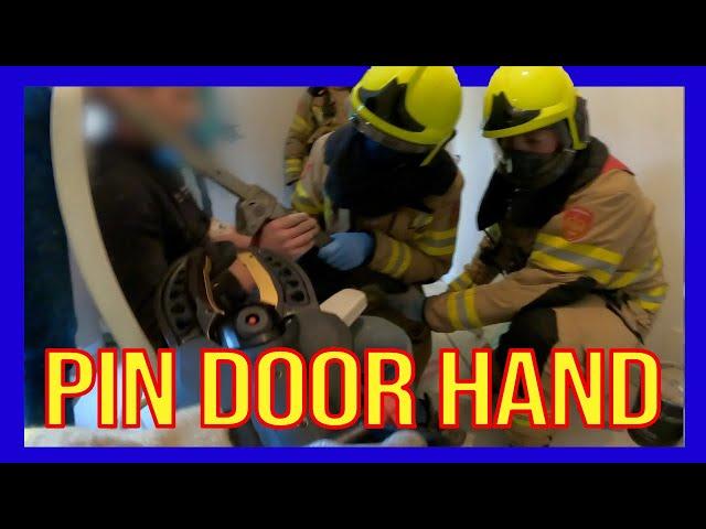 Hand Impaled - VOLUNTEERS DUTCH FIREFIGHTERS -