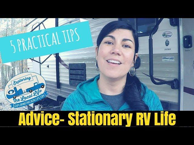 5 Pro Tips for Full Time Stationary RV Living  Frugal RV Living