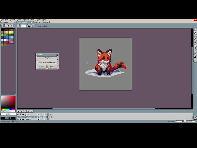 Generate pixel art from a sketch with PixelLab