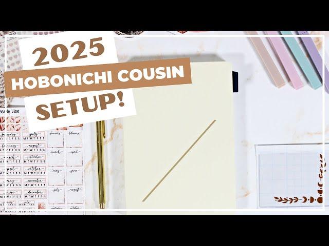 2025 Hobonichi Cousin Setup  Yearly View, Index, Tabs & More!