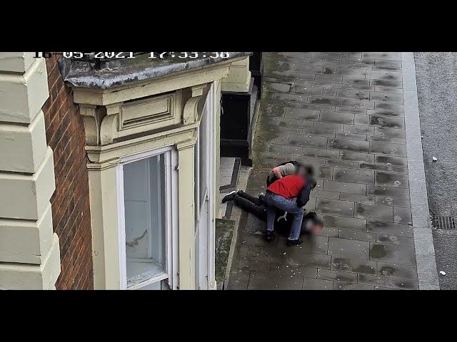 Police officer tackles man with knife in Northampton town centre