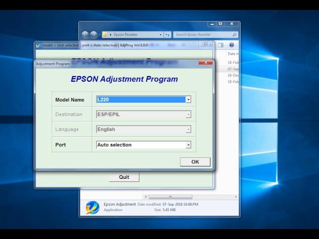 Epson L220 Waste Ink Pad Reset