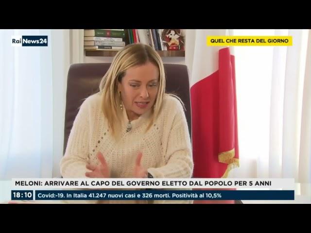 Giorgia Meloni intervistata a RaiNews 24: Mi seguite?