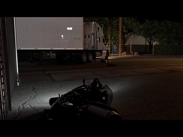 Motorcycle v. Semi Truck Accident Night -MotionLit 3D Animation