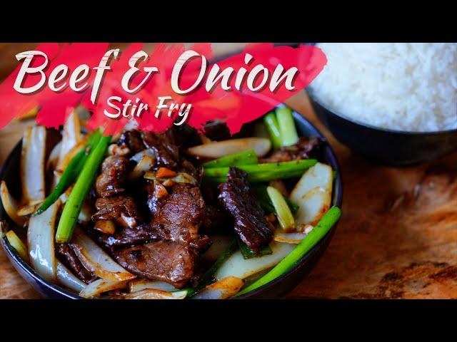 Beef and Onion Stir Fry | How to Make Tender and Juicy Beef | 