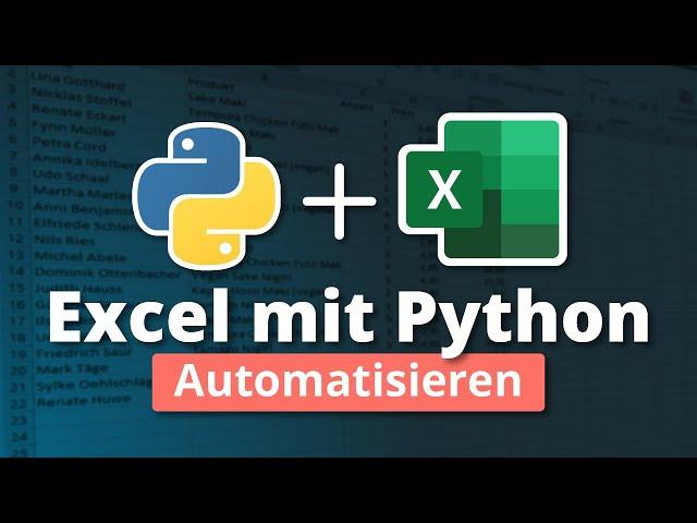 Excel mit Python automatisieren (Tutorial für Anfänger)