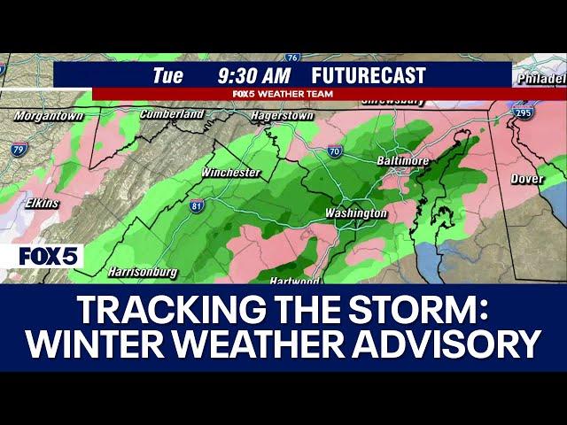 Snow showers, freezing rain in DC region on Christmas Eve morning