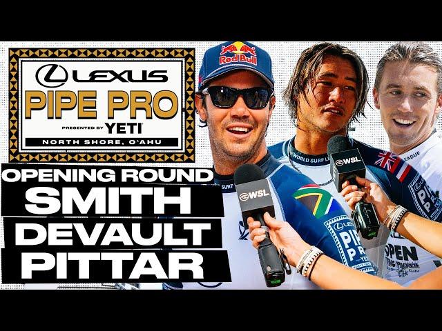 Jordy Smith, Imaikalani deVault, George Pittar | Lexus Pipe Pro pres by YETI 2025 - Opening Round