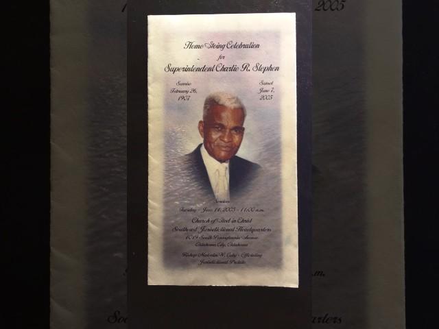 COGIC historic sermon - Superintendent C. R. Stephen pt. 1