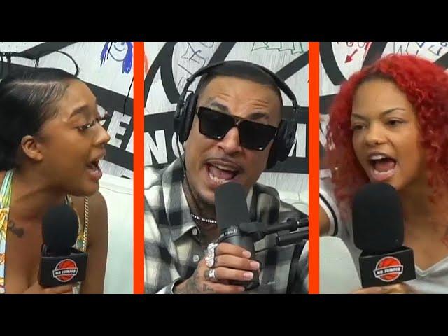 Blueface's Girls Beef CRAZY On Air & Sharp Can't Stop Them!!