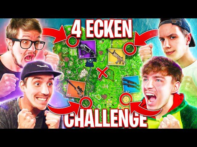 Die 4 ECKEN CHALLENGE in OG FORTNITE!  mit Stan, Fixx und Peen