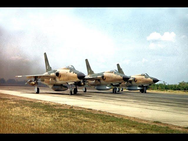 Republic F 105 Thunderchief in action during Vietnam